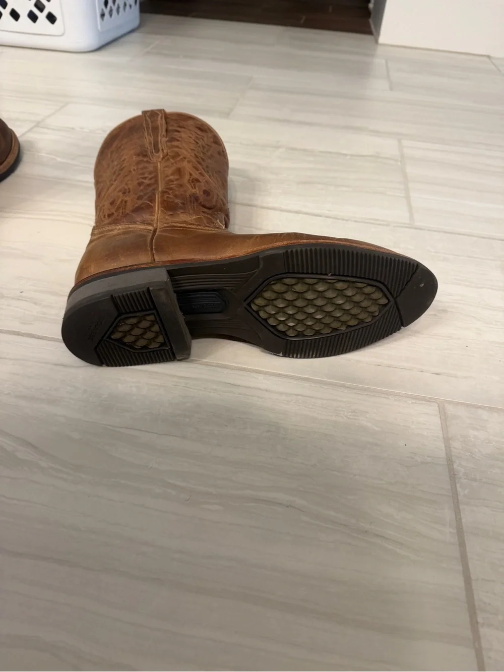 Lucchese Brown Men's Western Cowboy Boots - Picture 4 of 4